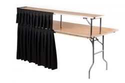 STRAIGHT BAR - 6FT W/BLACK SKIRTING